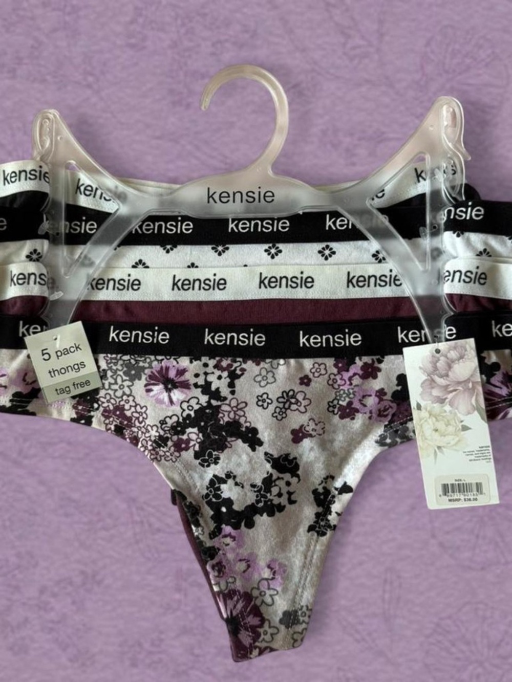 NWT Kensie 4 pack thongs